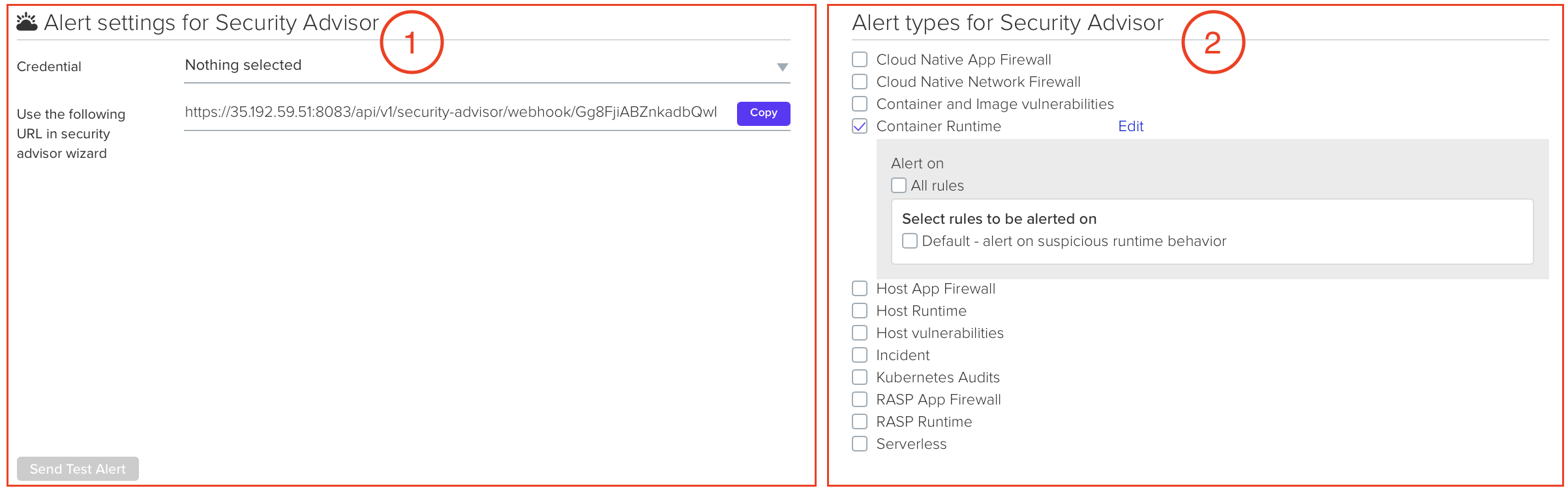 ibm cloud security advisor config