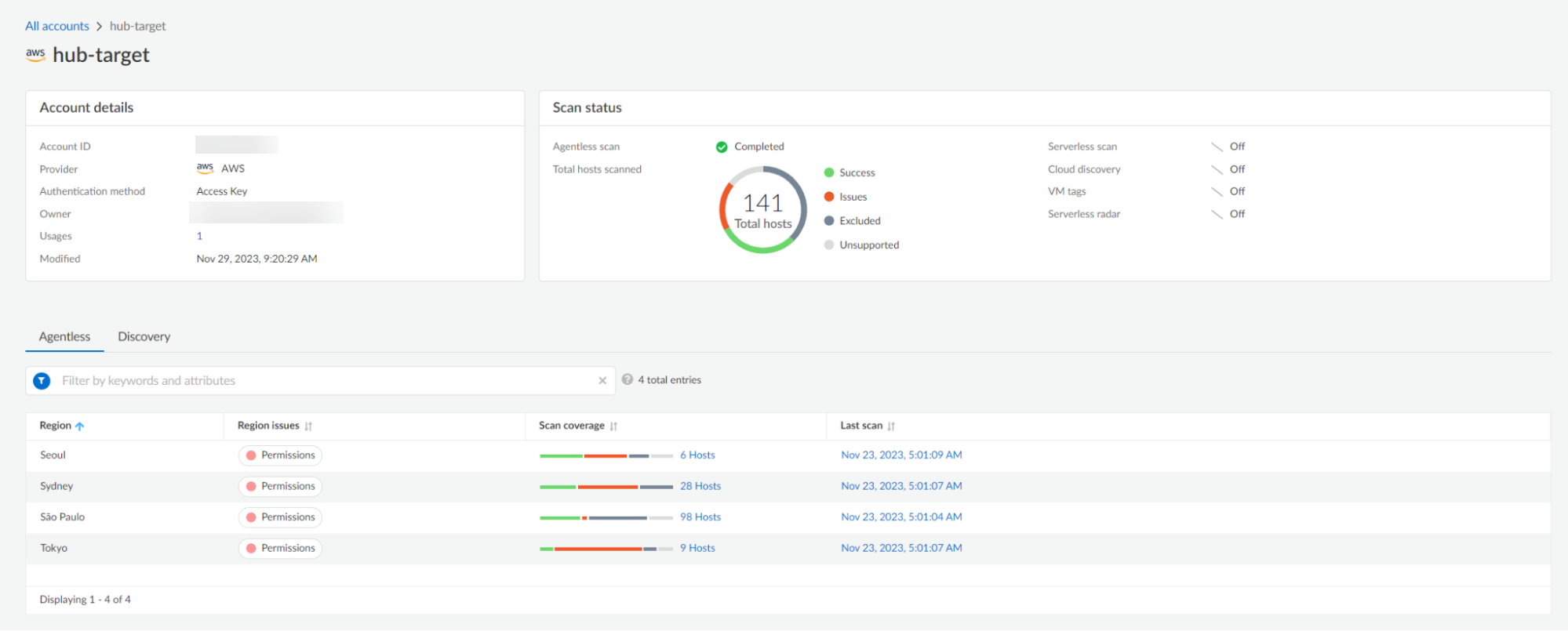agentless scanning results 2