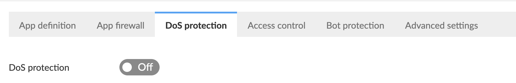 waas dos protection toggle