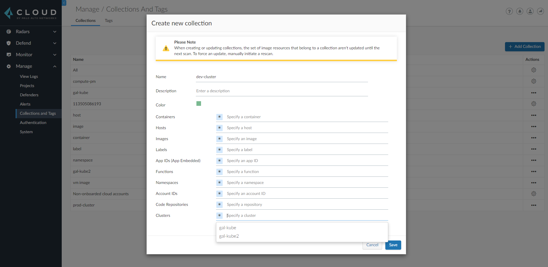 create collections