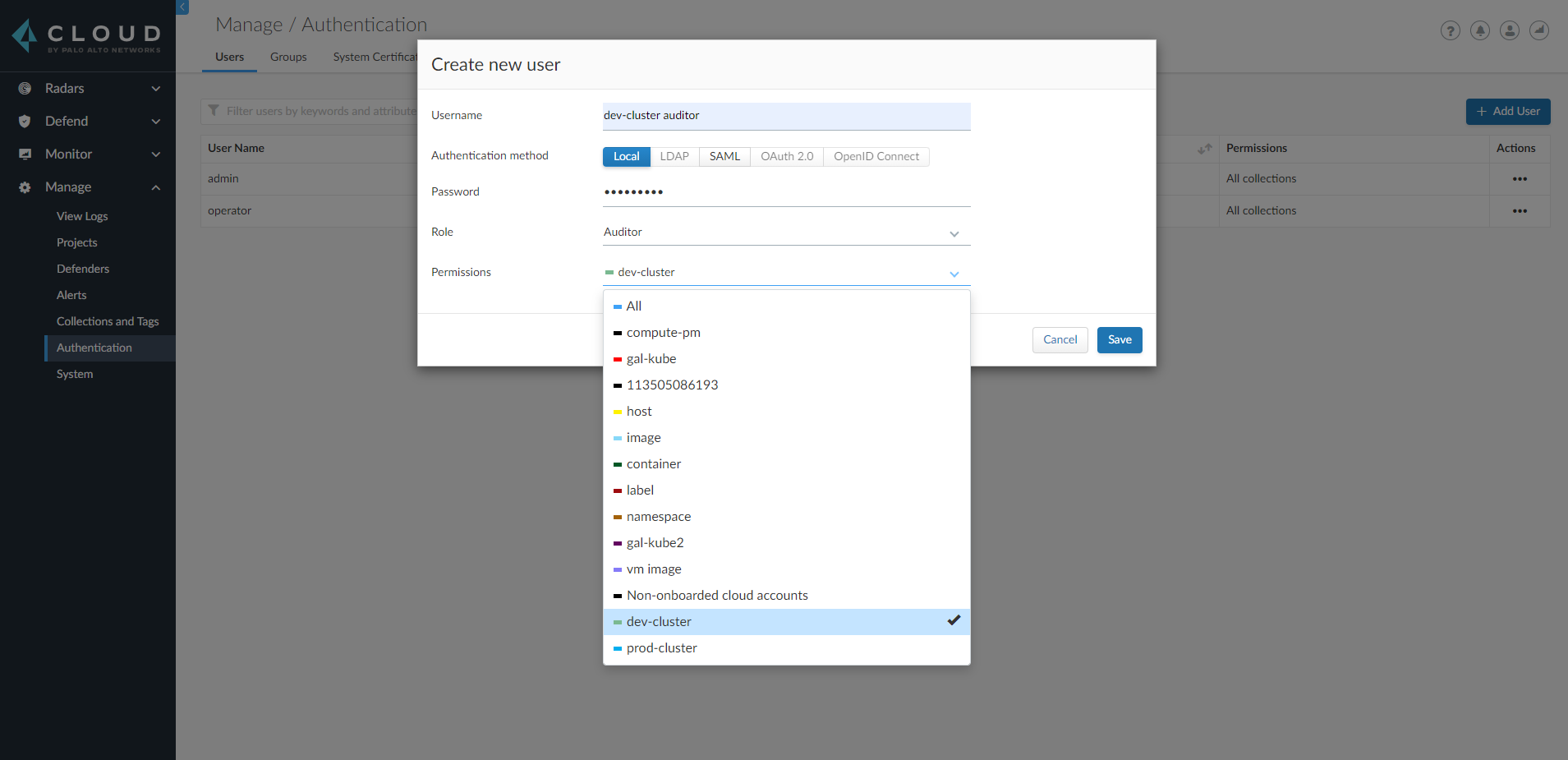 assign collections to user