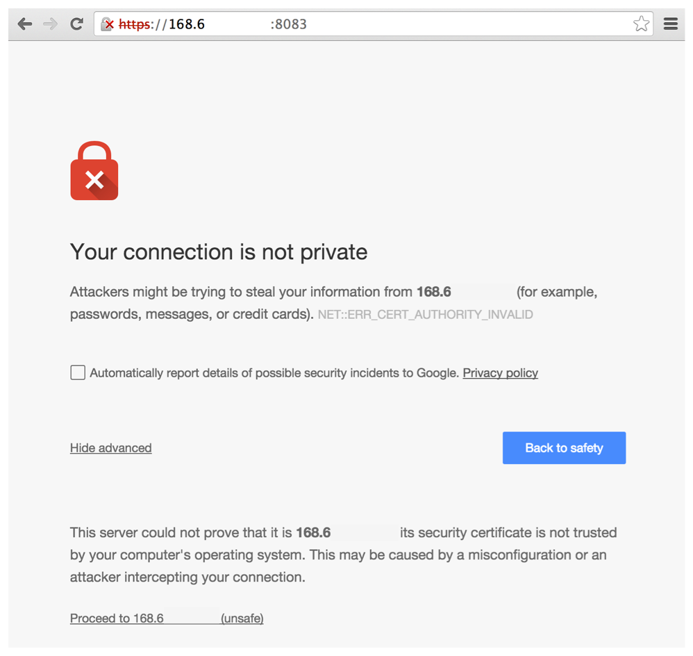 custom certs console access 565474