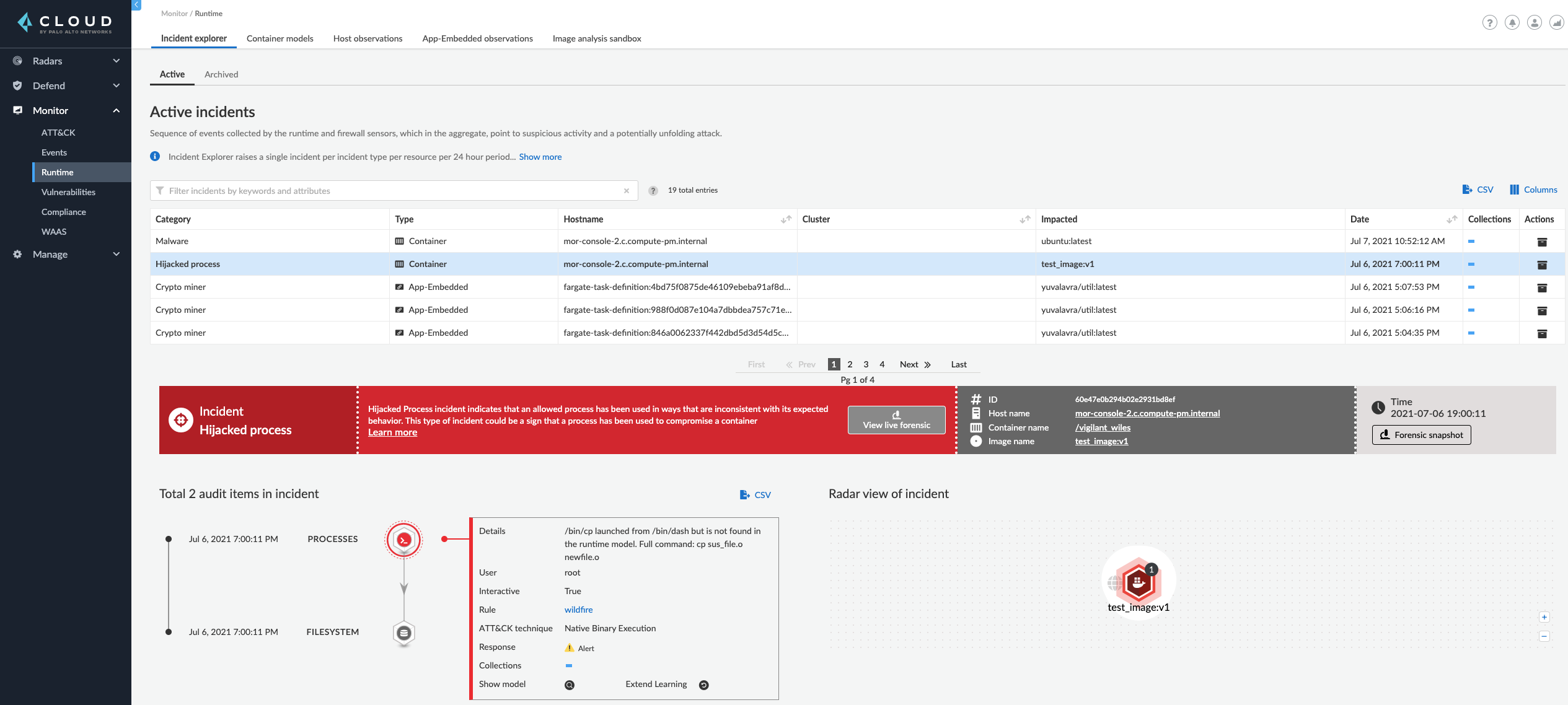incident explorer