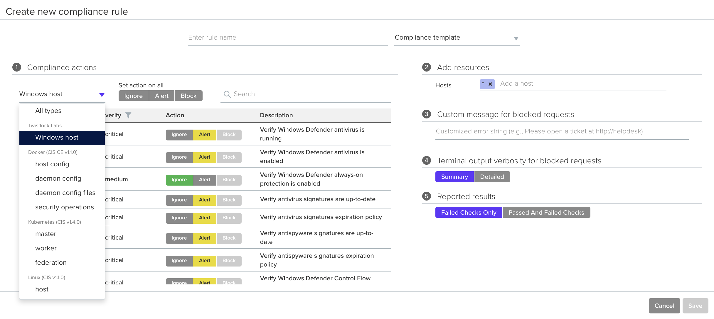 windows compliance checks