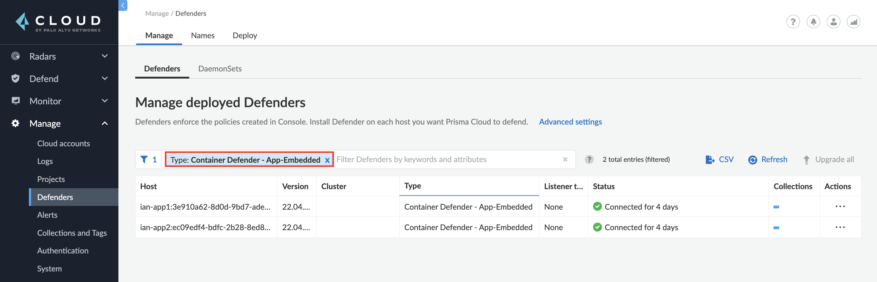 connected app embedded defenders
