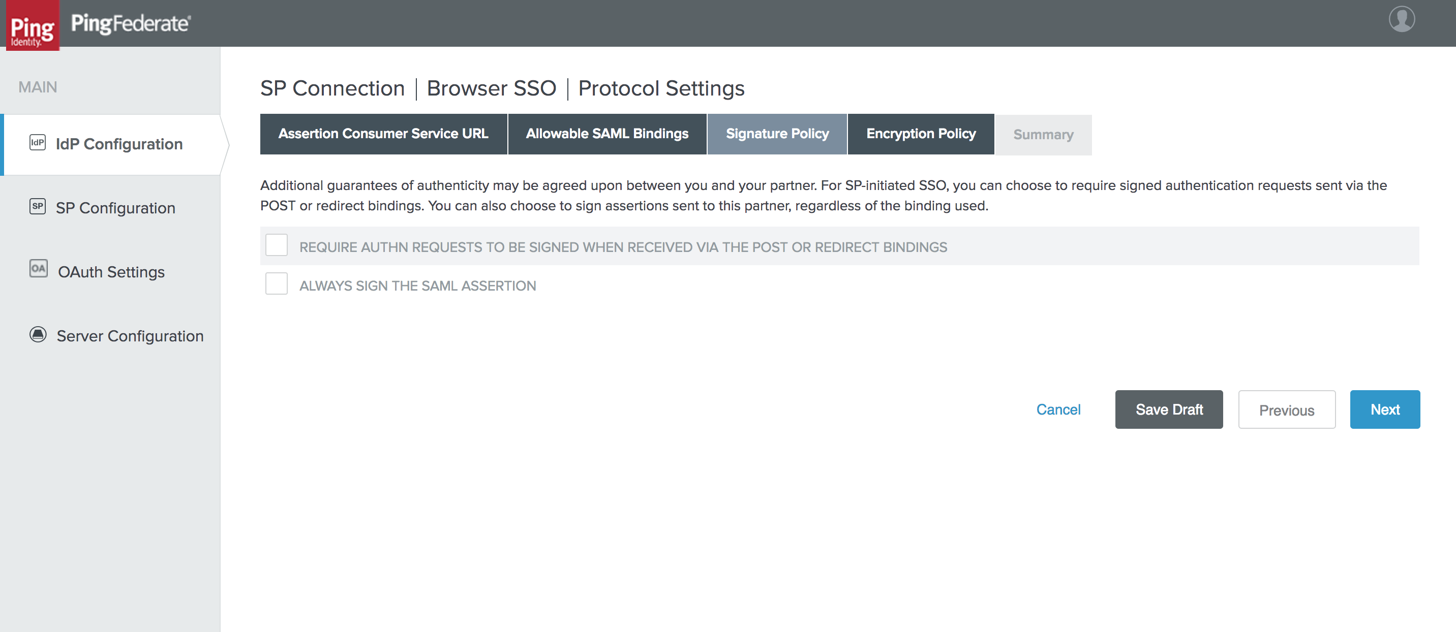 ping saml step9
